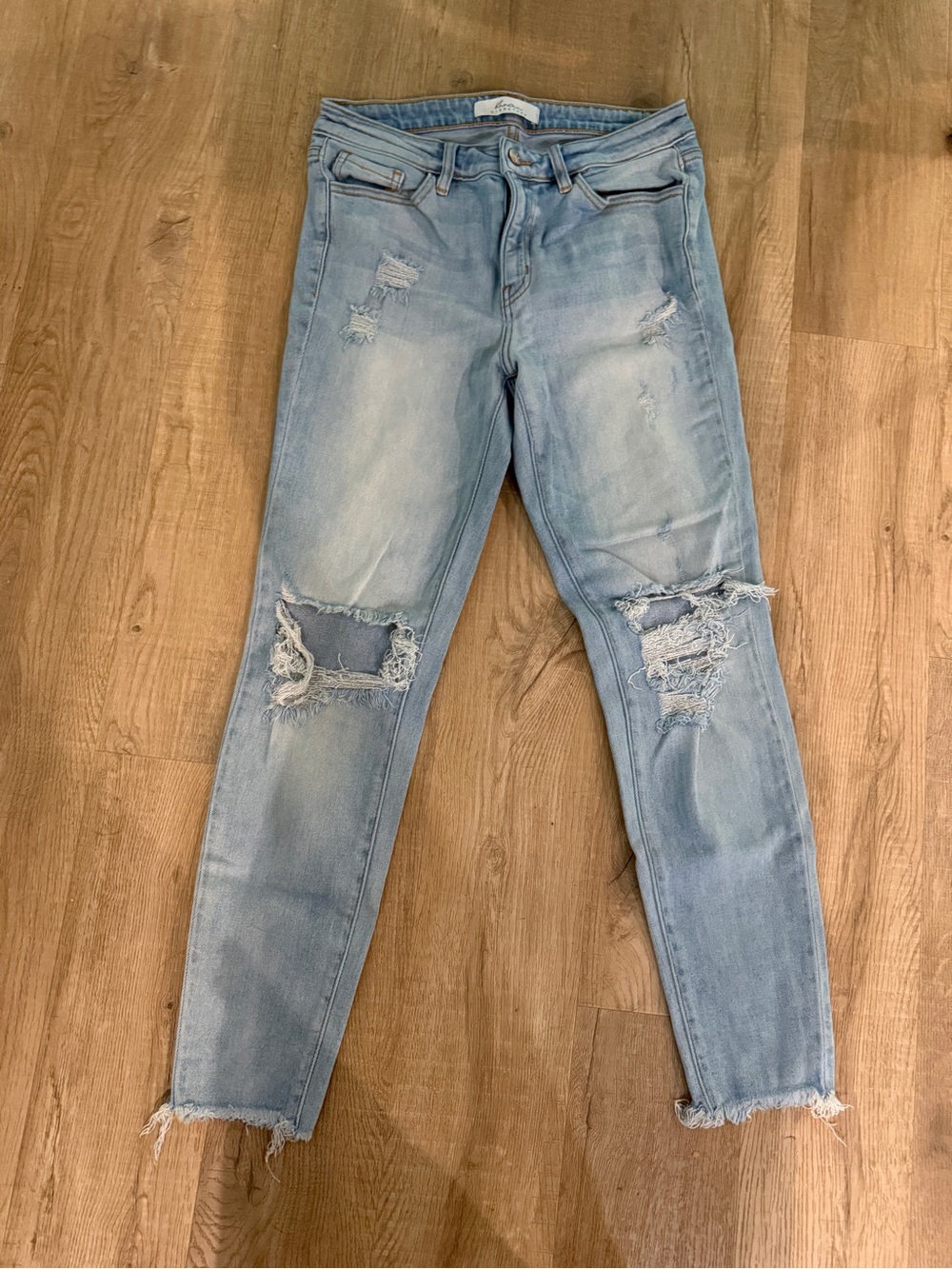 KanCan Light Blue Distressed Skinny Jeans